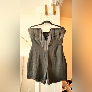 Shein Black Fringe Romper
